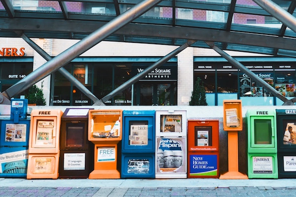 newspaper stands