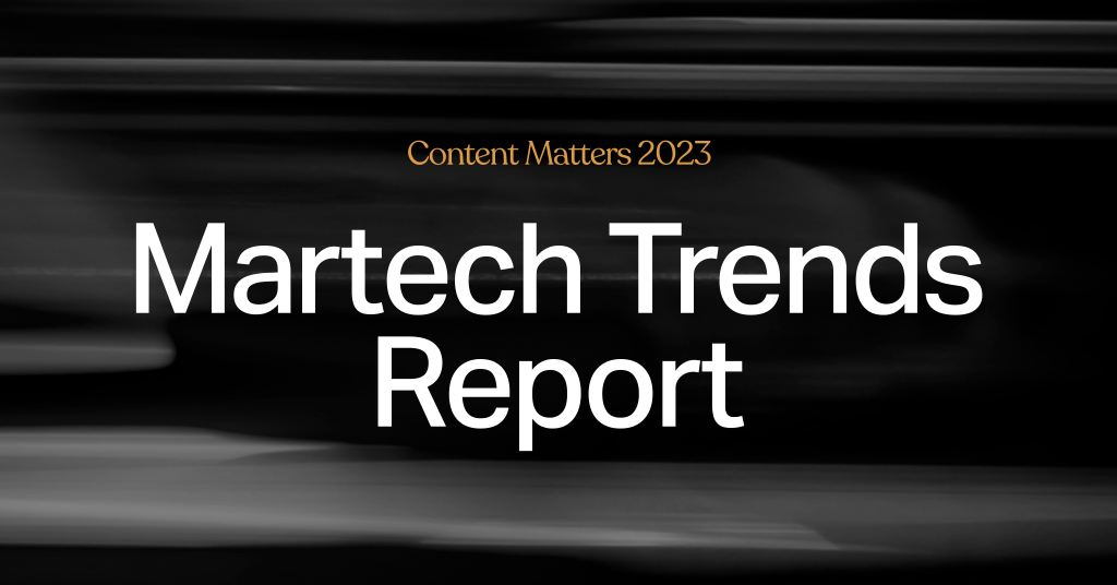 Unveiling the Future of Marketing Technology: Insights from the Martech Trends 2023 Report